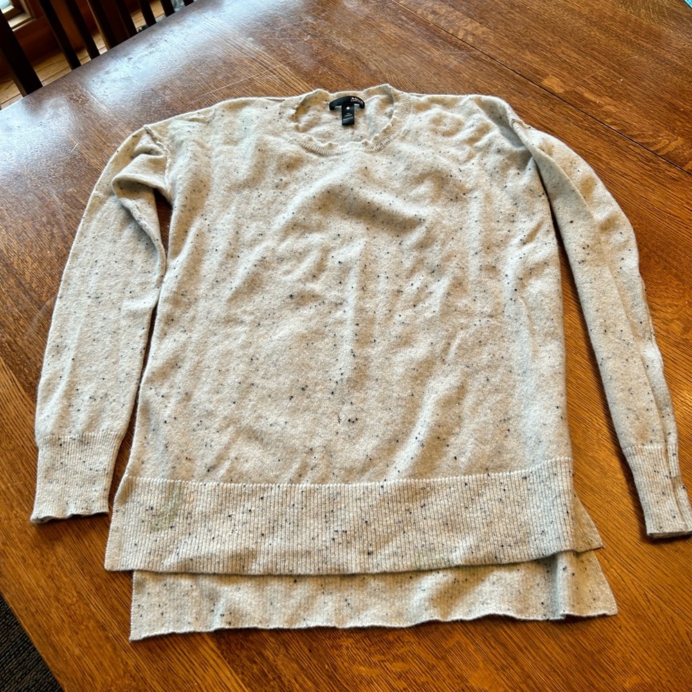 Cashmere sweater S oat-colored, flecked, from Bloomingdale’s